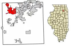 Location of Plano in Kendall County, Illinois.