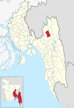 Location of Khagrachari