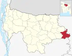Location of Khaliajuri