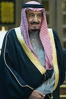 Photograph of Salman in his 77th year