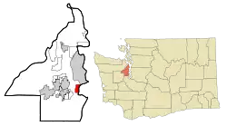 Location of Manchester, Washington