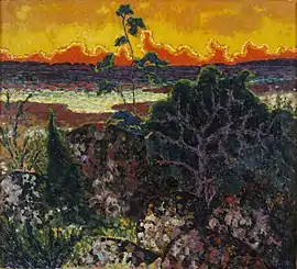 Landscape with a Red Cloud (1913-1914)