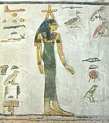 A stellar goddess, possibly Sopdet, from the c. 1300&nbsp;BC tomb of Seti I.