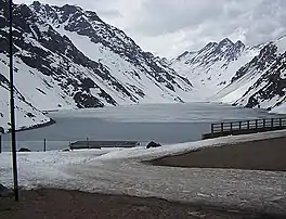 Laguna del Inca at 2,853 m (9,360 ft)
