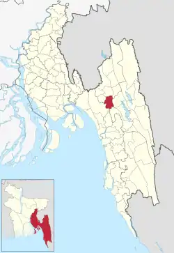 Location of Lakshmichhari upazila