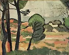 Landscape in Provence (Paysage de Provence), c. 1908, oil on canvas, 32.2 × 40.6&nbsp;cm, Brooklyn Museum, Brooklyn