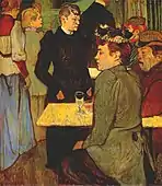 Henri de Toulouse-Lautrec: Un coin du Moulin de la Galette today: National Gallery  Washington