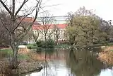 Schwanenteich, view towards Hauptbahnhof