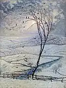 The Crows (1925), oil on canvas, 140 x 104&nbsp;cm., Belgian State, Ministry of Culture, Administration of Fine Arts