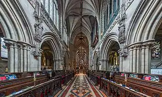 The choir of Lichfield Cathedral