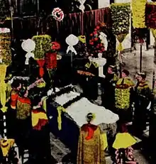 Pūloʻuloʻu used at the funeral of Queen Liliʻuokalani