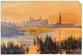 Lilly Walther&nbsp;[et] (1866‒1946). View of Tallinn. 1913. Paper, watercolor.