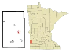 Location of Arcowithin Lincoln County, Minnesota