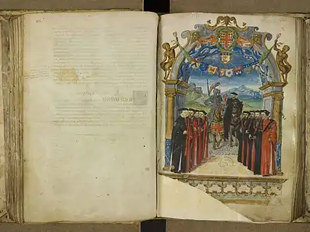 The capitouls of the year 1550-1551 and the entry of the constable Anne de Montmorency, by Jean Faguelin.