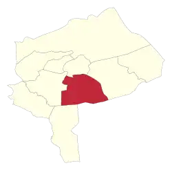 Location of Mehriz County in&nbsp;Yazd&nbsp;province