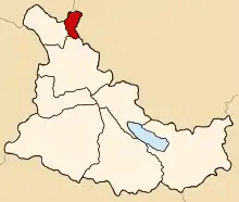 Location of Pampamarca in the Canas province