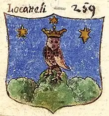 Locatteli Coat of Arms, Armoriale Joppi 535 (n. 259)