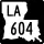 Louisiana Highway 604 marker