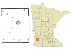 Location of Garvin, Minnesota
