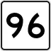 Route 96 marker