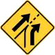 Added right lane on slip lane