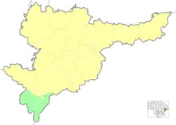 Location of Magūnai Eldership