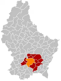 Location of Luxembourg Republic