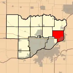 Location in Scott County