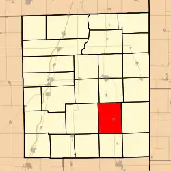 Location in Iroquois County