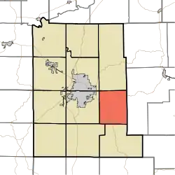 Location in Monroe County