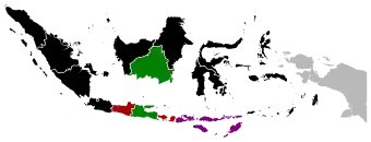 Map of the election results by electoral district