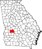 Map of Georgia highlighting Sumter County