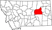 State map highlighting Garfield County