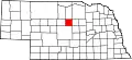 Map of Nebraska highlighting Loup County