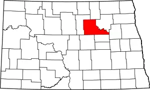 Benson County map