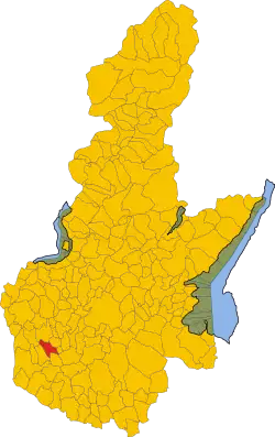 Corzano within the Province of Brescia