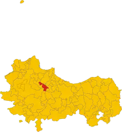 Marineo within the Province of Palermo