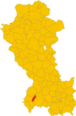 Map of Nemoli, province of Potenza