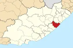 Location in the Eastern Cape