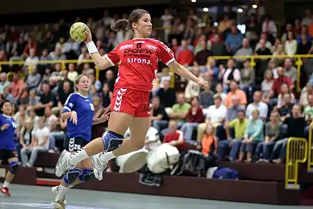 Image 11Handball-Bundesliga (women)Credit: KuebiMara Friton in a handball match in the German Handball-Bundesliga.More selected pictures