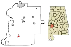 Location in Marengo County, Alabama