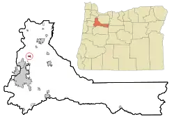 Location of Brooks, Oregon