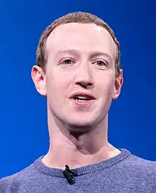 Founder of Facebook Mark Zuckerberg (College, 2004; LLD&nbsp;hc, 2017)