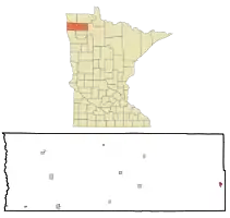 Location of Grygla, Minnesota