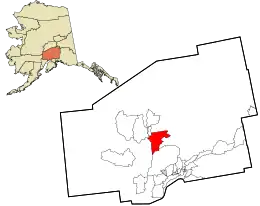 Location in Matanuska-Susitna Borough and the state of Alaska.