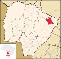 Location in Mato Grosso do Sul state