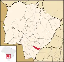 Location in Mato Grosso do Sul state