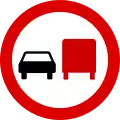 Overtaking is prohibited only for Goods vehicles having a permissible Maximum weight exceeding 3.5 tons