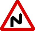 Double bend first to right