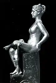 Galatea (1906), cast silver and marble, 111.1 × 31.8 × 47.6&nbsp;cm.
